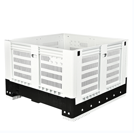 1162x1162x780 PP Stackable Vented Foldable Plastic Pallet Box