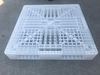 White Square Injection Molded Mesh Stackable Plastic Pallets