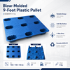 1100x1100x140 mm Blow Molded Plastic Pallet