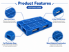 1200x800x150 mm Full Perimeter Open Deck Plastic Pallet
