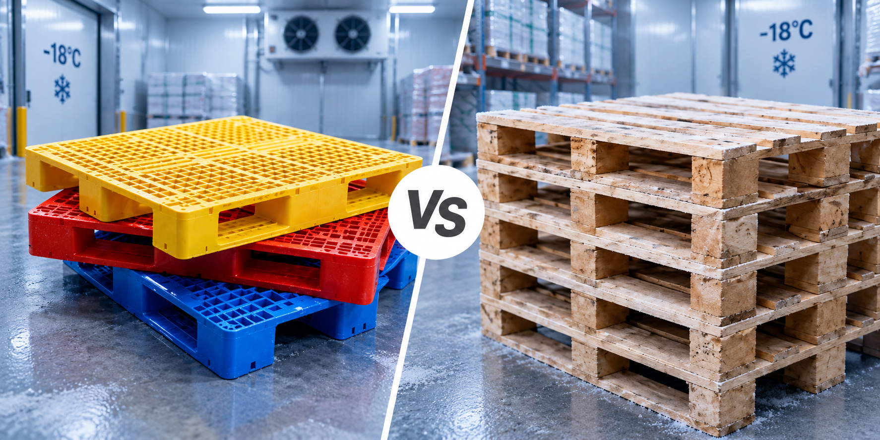 Plastic vs wood is only the first decision in cold-storage pallet selection