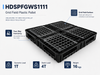 1100x1100x150 mm Modular Plastic Pallet