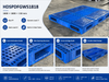 1800x1800x150 mm Modular Plastic Pallet