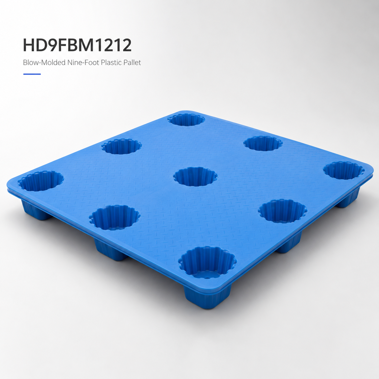 1200x1200x150 mm Blow Molded Plastic Pallet