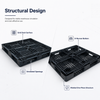 1100x1100x120 mm Full Perimeter Solid Top Plastic Pallet