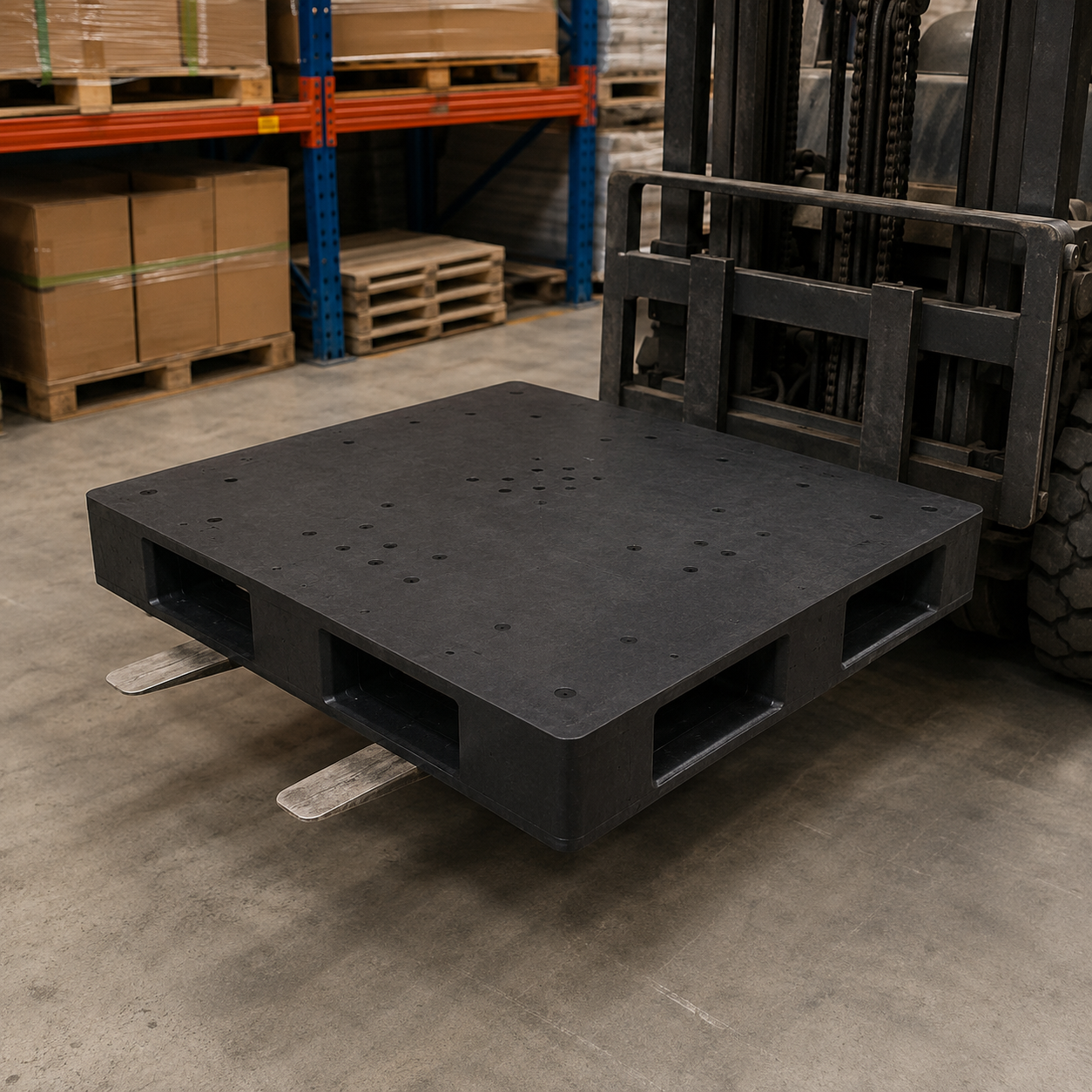 1500x1200x150 mm Double-Face Solid Top Plastic Pallet