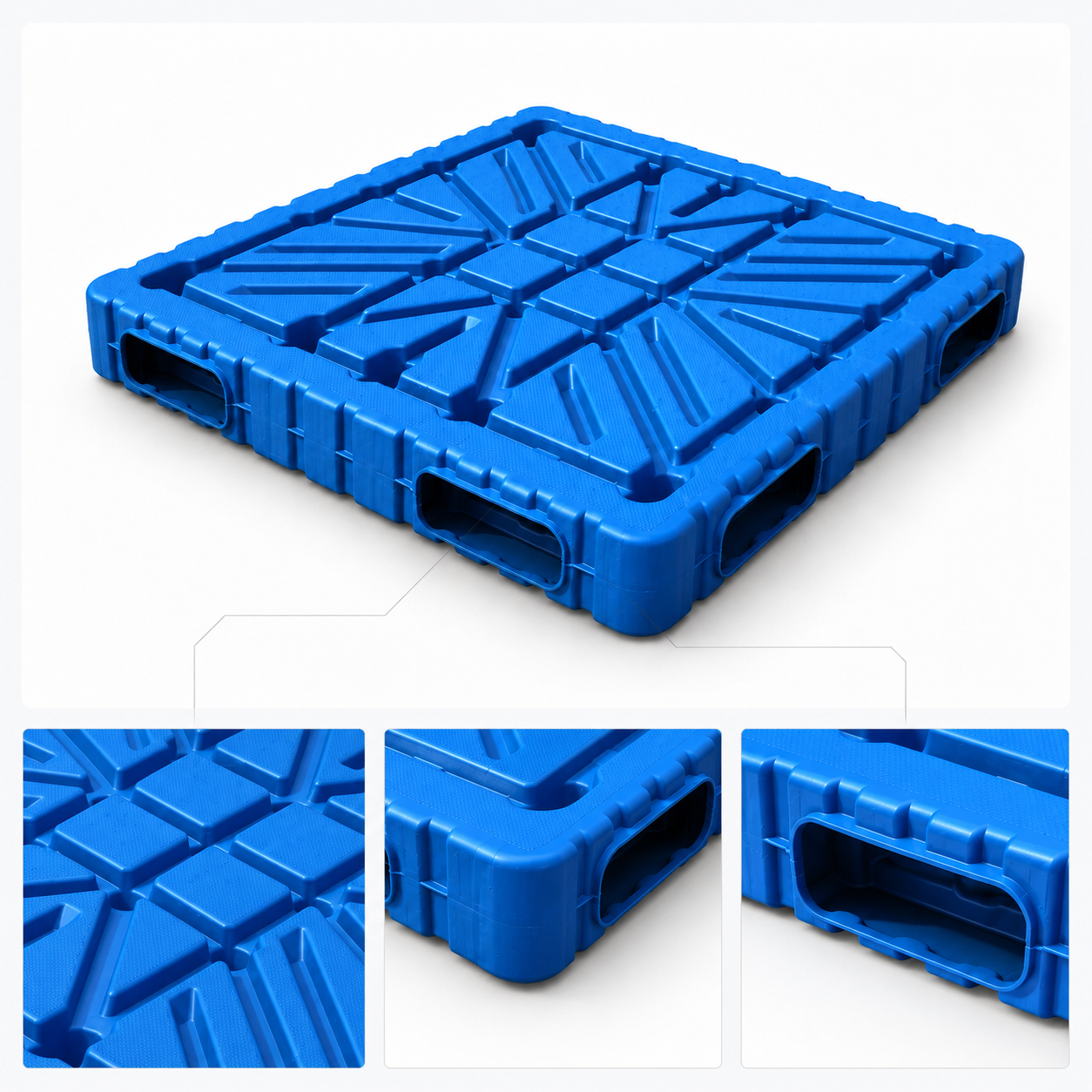 1400x1200x150 mm Blow Molded Plastic Pallet