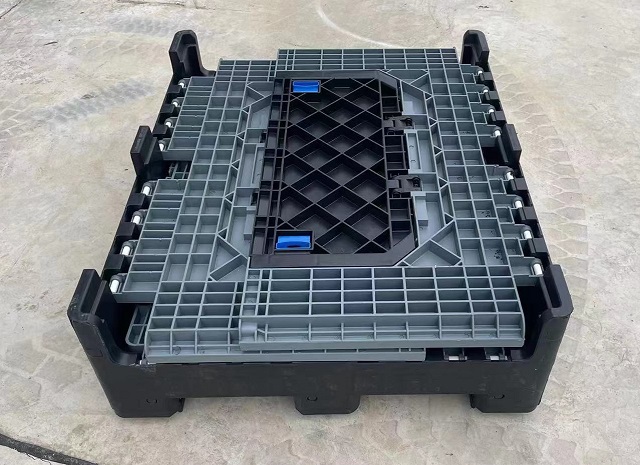 Reusable foldable Plastic Pallet box with Lid