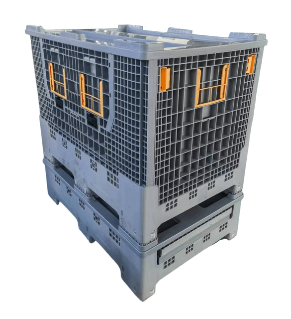 Euro Heavy Duty Collapsible Plastic Pallet Box with Lid