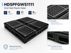 1100x1100x150 mm Modular Plastic Pallet