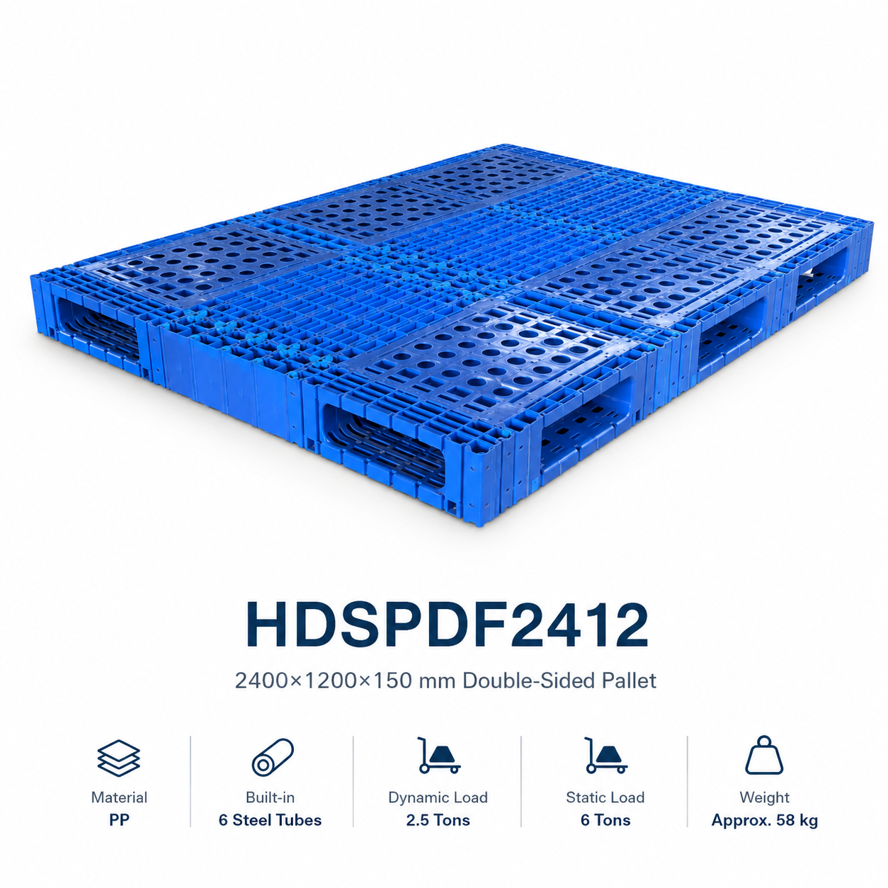 2400x1200x150 mm Modular Plastic Pallet
