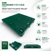 HD3RGWS115115LK Three-Runner Open Deck Plastic Pallet