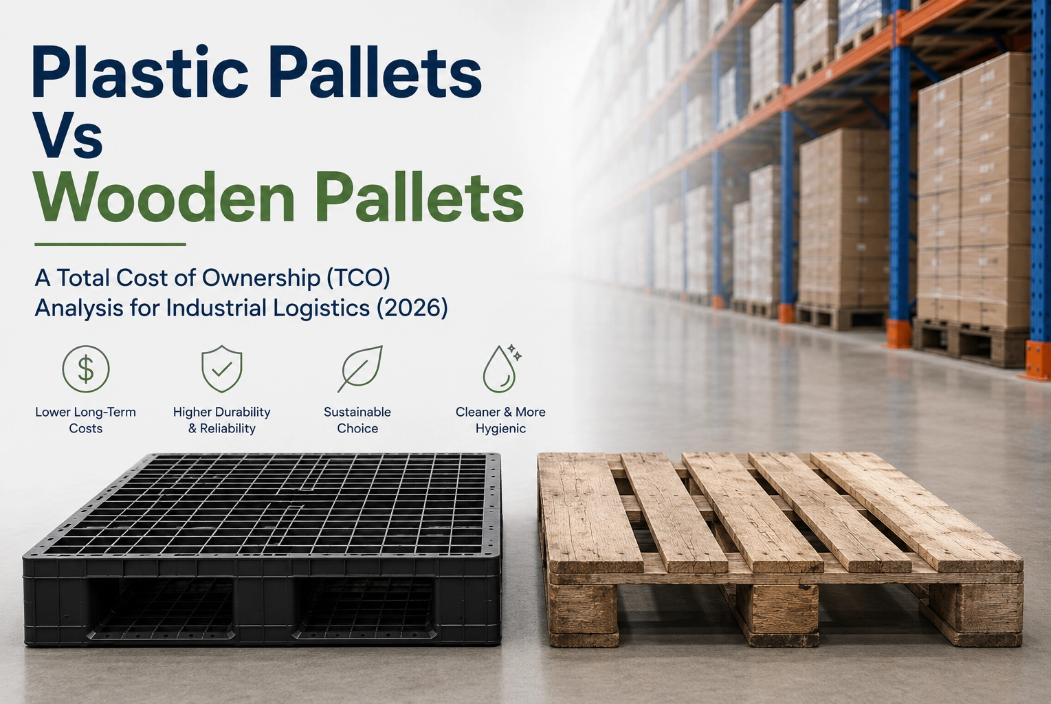 Plastic Pallets Vs Wooden Pallets —— A Total Cost of Ownership (TCO) Analysis for Industrial Logistics (2026)