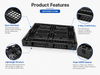 1200x1000x120 mm Full Perimeter Open Deck Plastic Pallet