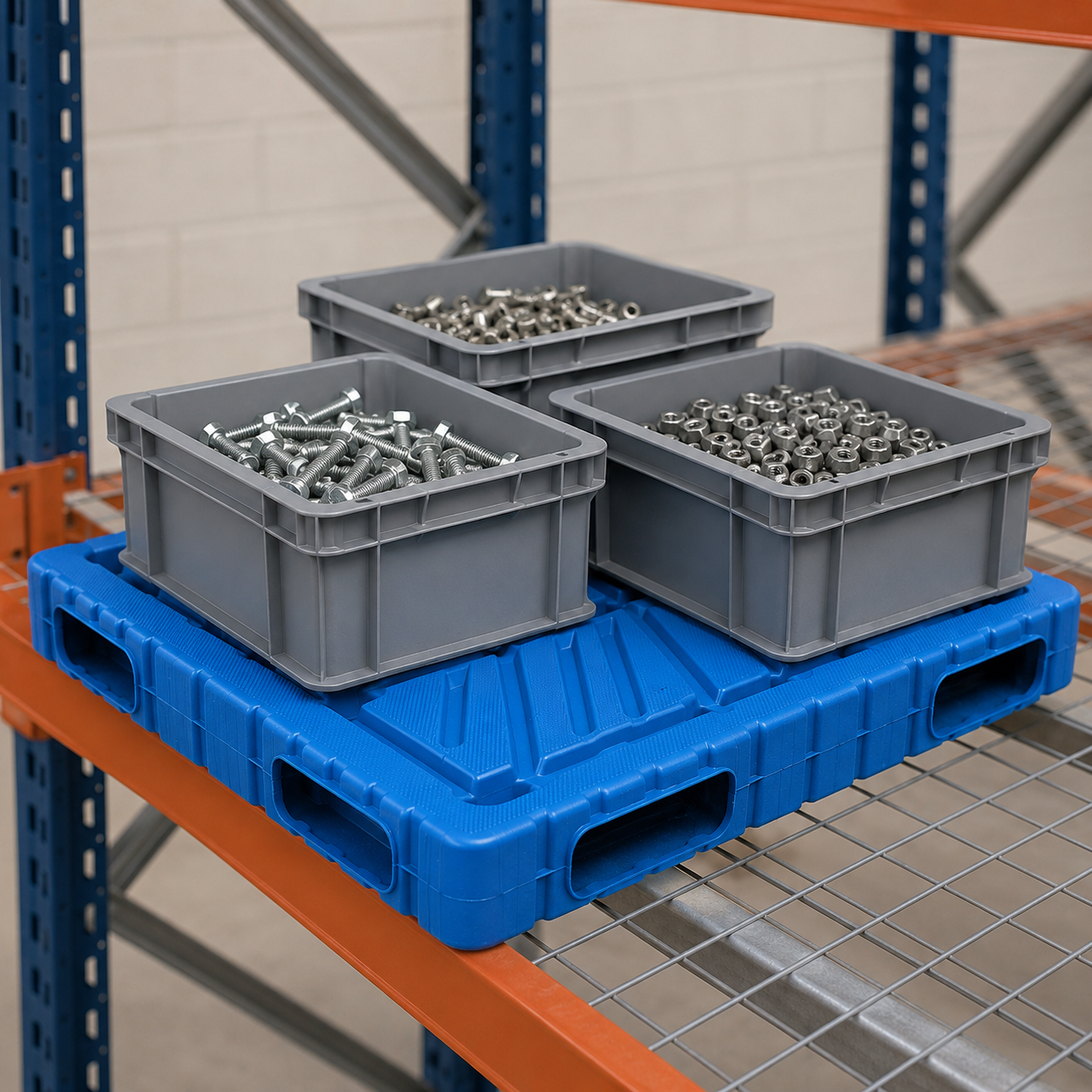 1200x1200x150 mm Blow Molded Plastic Pallet