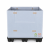 1100x1100 Twin-Sheet Plastic Sleeve Pack Container - Hump safety stop type