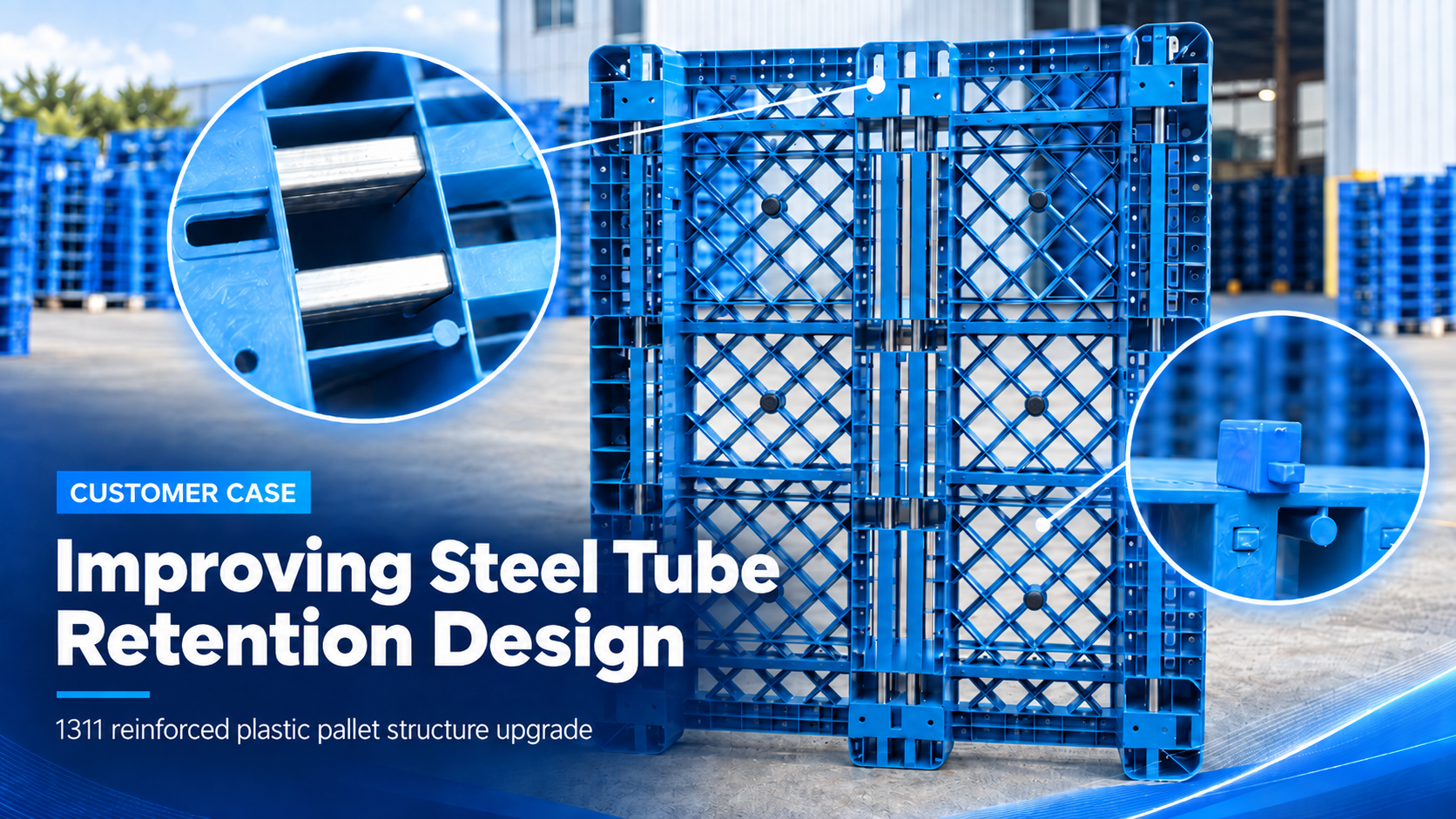 Huading standard plastic pallets and reusable logistics packaging