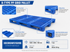 1520x900x150 mm Modular Plastic Pallet