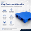 1200x1000x140 mm Nestable Plastic Pallet
