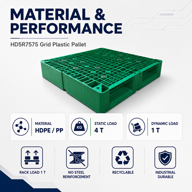 755x755x150 mm Nestable Plastic Pallet