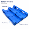 1200x800x150 mm Three-Runner Solid Top Plastic Pallet
