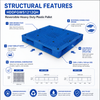 1200x1200x150 mm Double-Face Open Deck Plastic Pallet