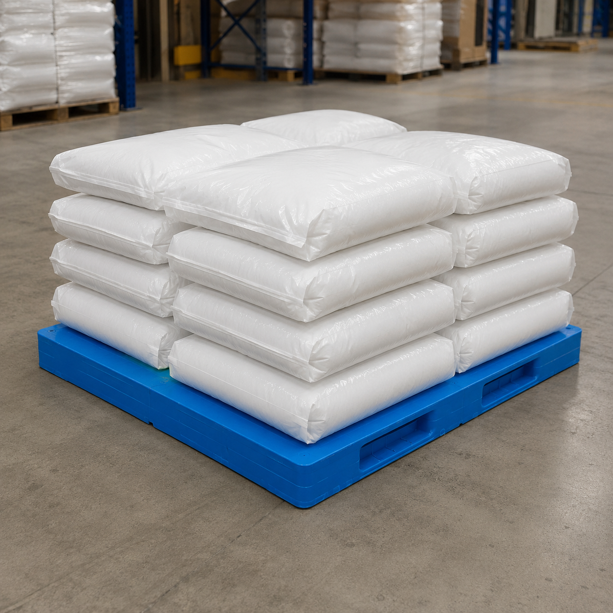 1600x1600x150 mm Double-Face Solid Top Plastic Pallet
