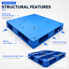 1200x1000x150 mm Double-Face Solid Top Plastic Pallet