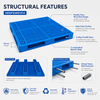 1400x1400x150 mm Double-Face Open Deck Plastic Pallet