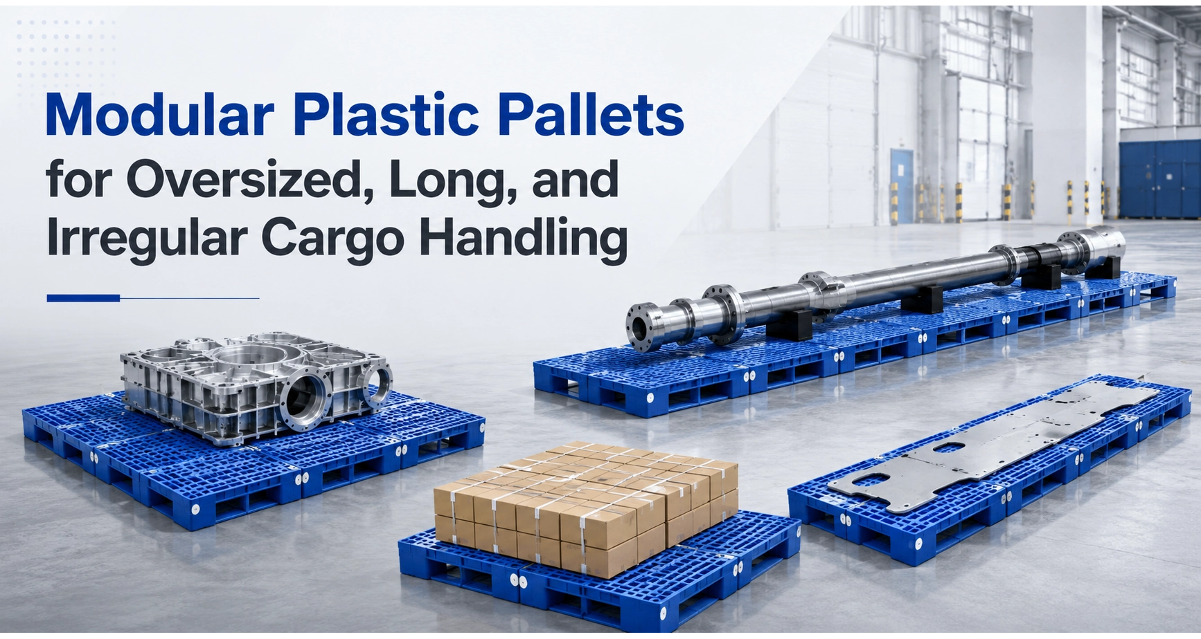 Modular Plastic Pallets for Oversized, Long, and Irregular Cargo Handling
