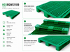 HD3RGWS1109 Three-Runner Open Deck Plastic Pallet