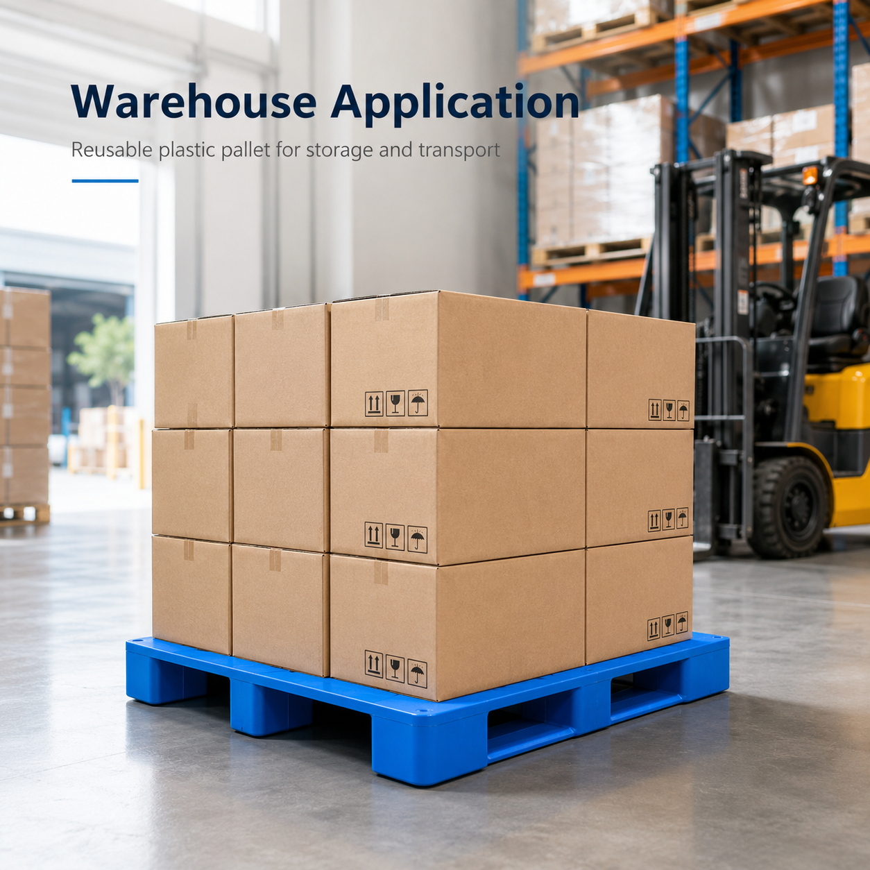 1200x800x150 mm Three-Runner Solid Top Plastic Pallet