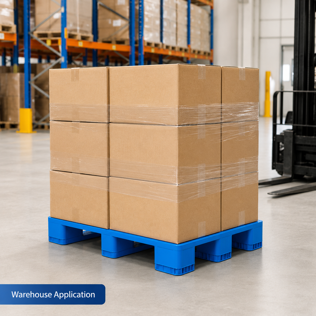 HD3RCWS1111 Three-Runner Solid Top Plastic Pallet