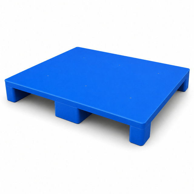 800x625x140 mm Three-Runner Solid Top Plastic Pallet