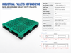 1200x1000x150 mm Full Perimeter Solid Top Plastic Pallet