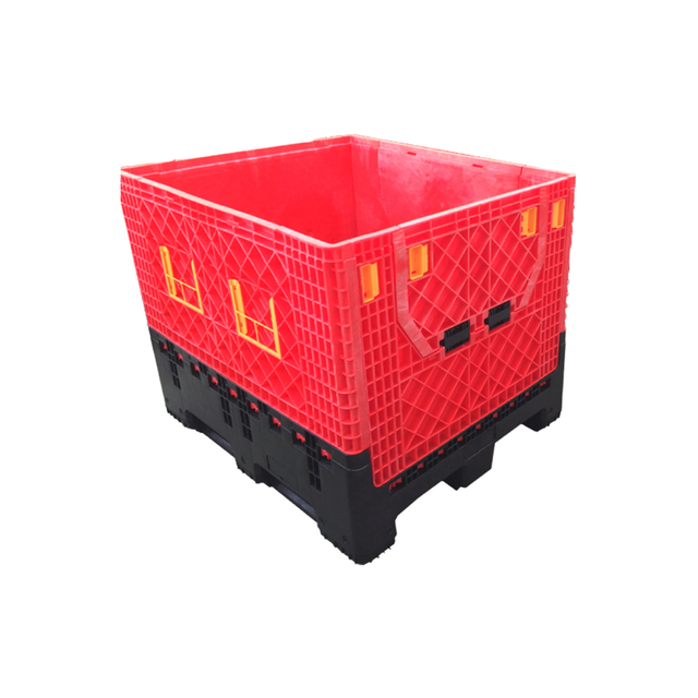 Bulk Storage Containers with Lids Collapsible Plastic Pallet Box