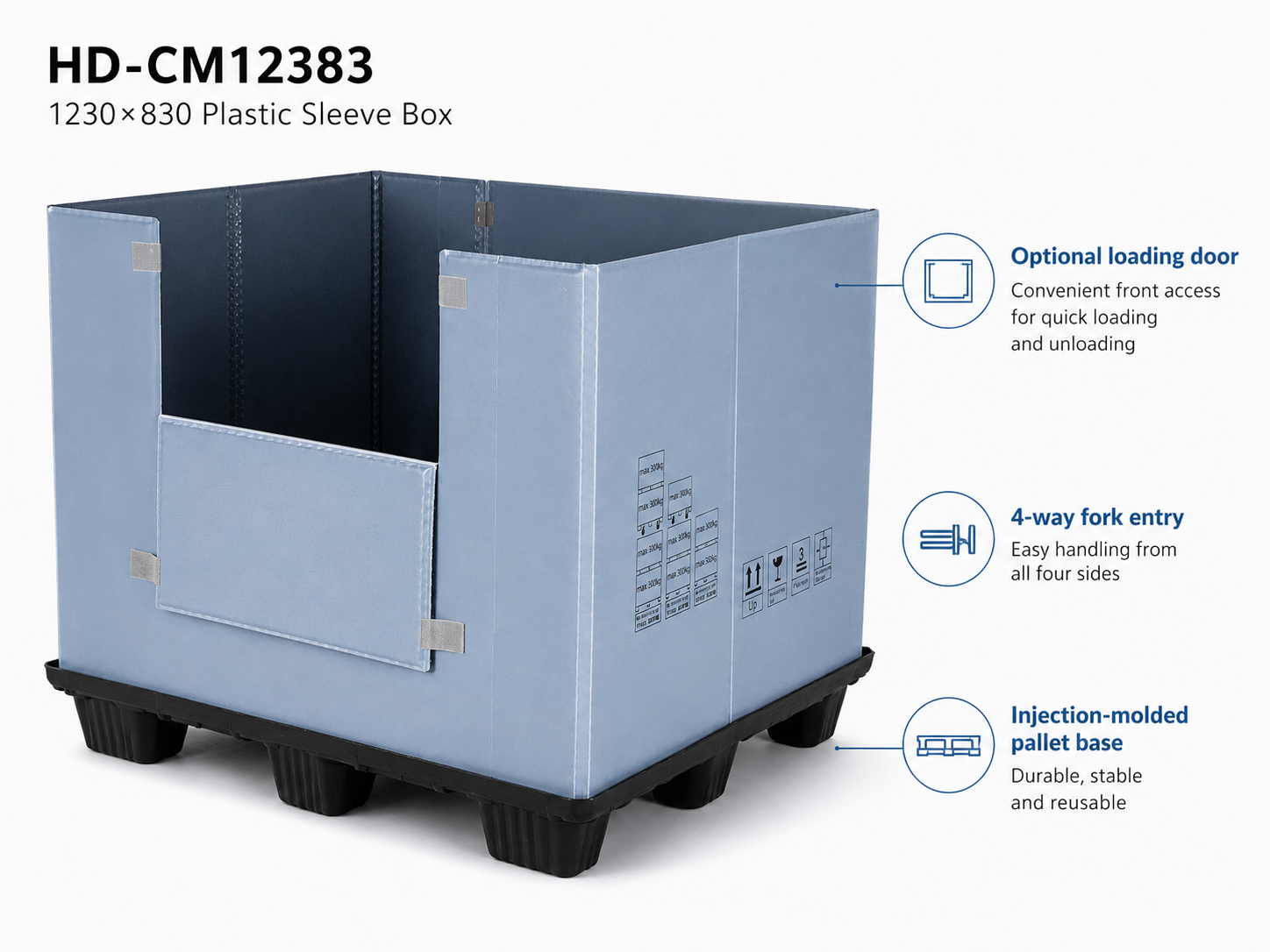 1230x830 Twin-Sheet Plastic Sleeve Pack Container