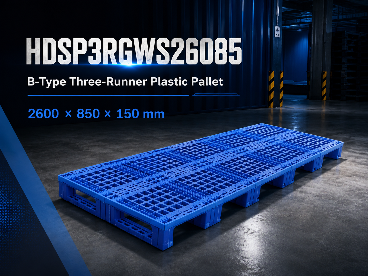 2600x850x150 mm Modular Plastic Pallet