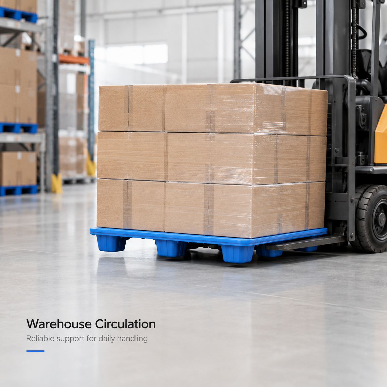 1200x1200x150 mm Blow Molded Plastic Pallet