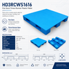 HD3RCWS1616 Three-Runner Solid Top Plastic Pallet