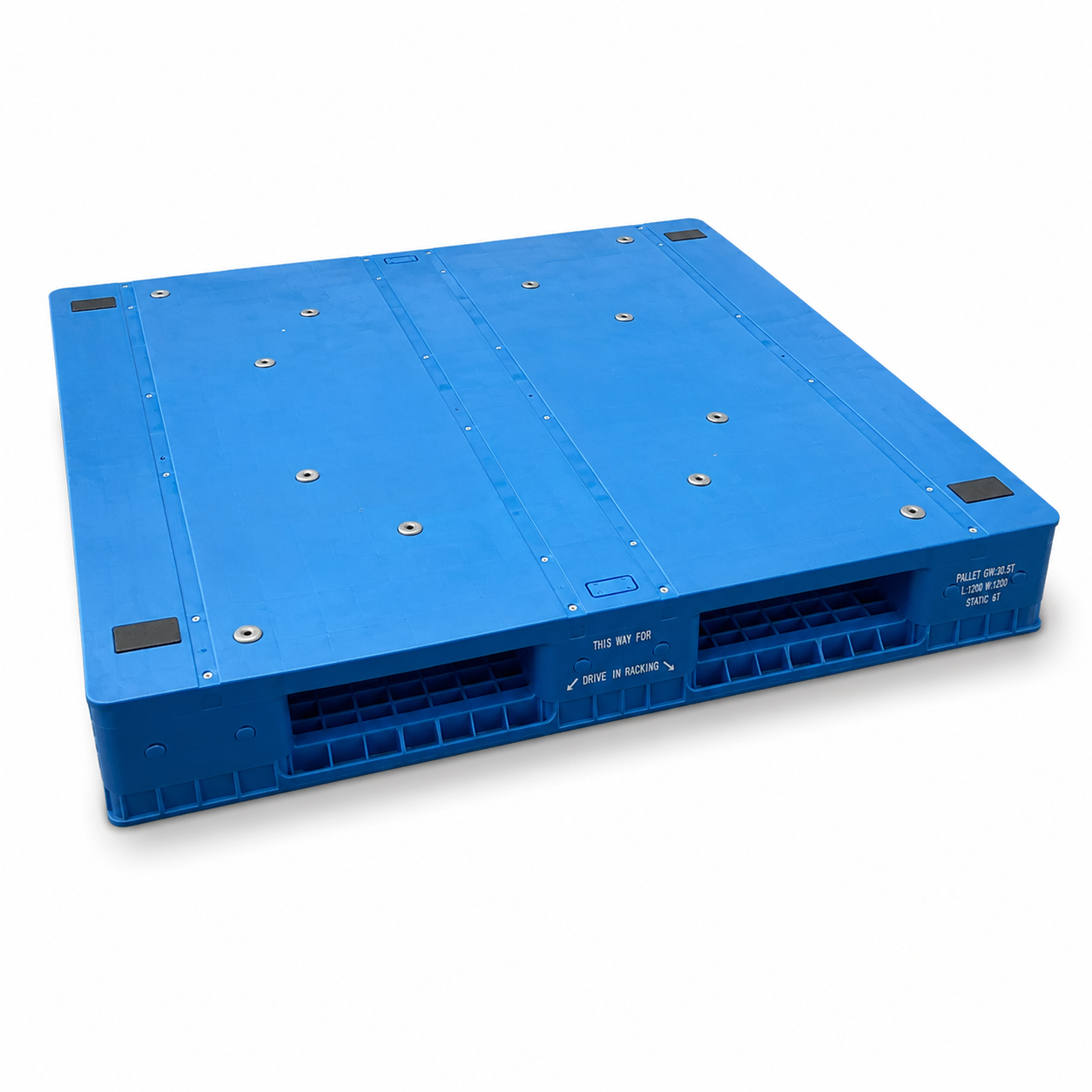 1200x1200x150 mm Three-Runner Solid Top Plastic Pallet