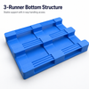 1200x1000x150 mm Three-Runner Solid Top Plastic Pallet