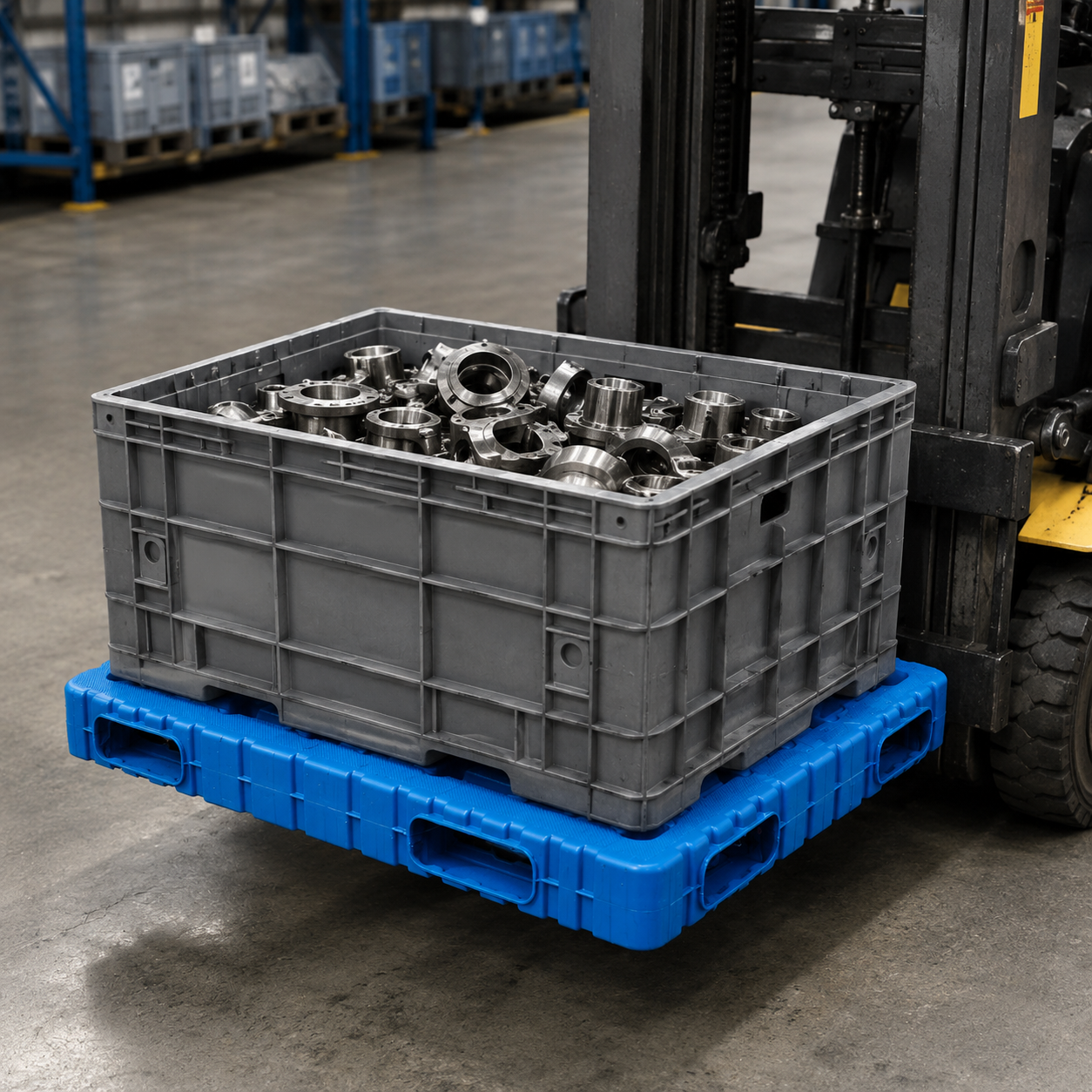 1200x1200x150 mm Blow Molded Plastic Pallet