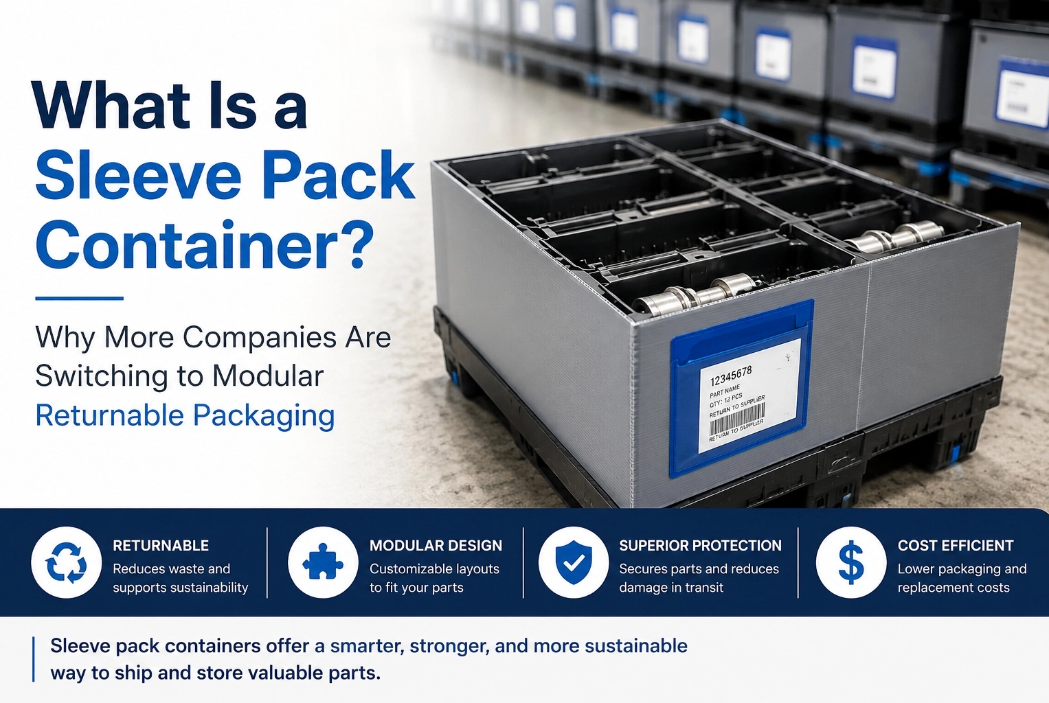 What Is a Sleeve Pack Container? Why More Companies Are Switching to Modular Returnable Packaging