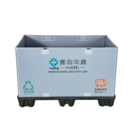 Reusable Solid Plastic Pallet Sleeve Moving and Storage Boxes