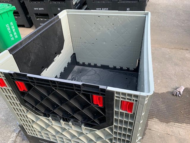 Industrial Stackable Rigid FLC Foldable Plastic Pallet Storage Container