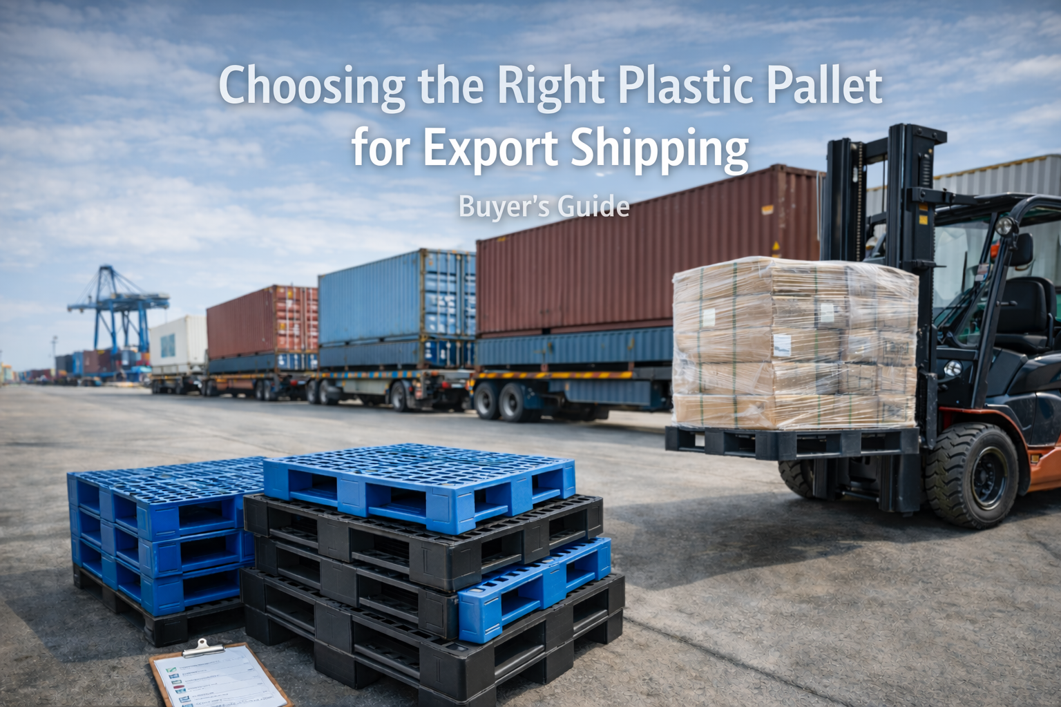 How To Choose The Right Plastic Pallet for Export Shipping (Buyer’s Guide)