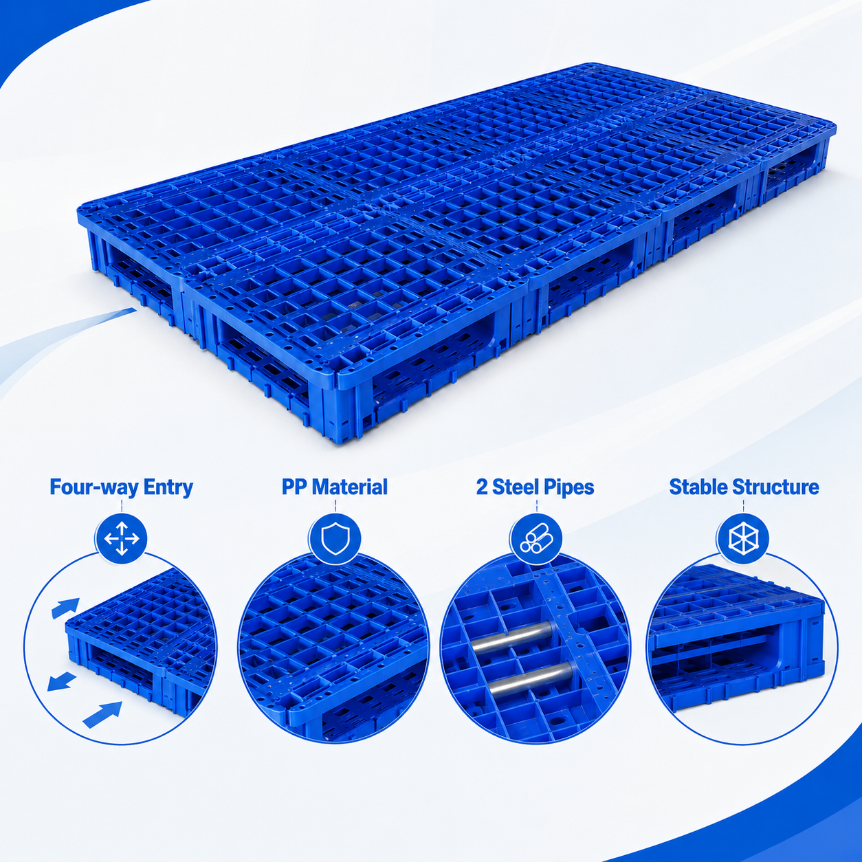 2600x1000x150 mm Modular Plastic Pallet
