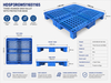 1165x1165x150 mm Modular Plastic Pallet