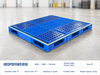 1800x1600x150 mm Modular Plastic Pallet